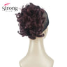 Strongbeauty Silver Short Natural Wave Ponytail Hair Extension