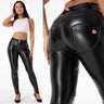 Shascullfites Melody Fitting Leather Motorcycle Leggings Pants With