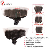 Loose Wave Frontal X Swiss Lace Frontal Ear