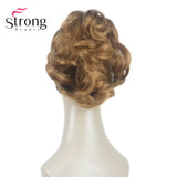 Strongbeauty Silver Short Natural Wave Ponytail Hair Extension
