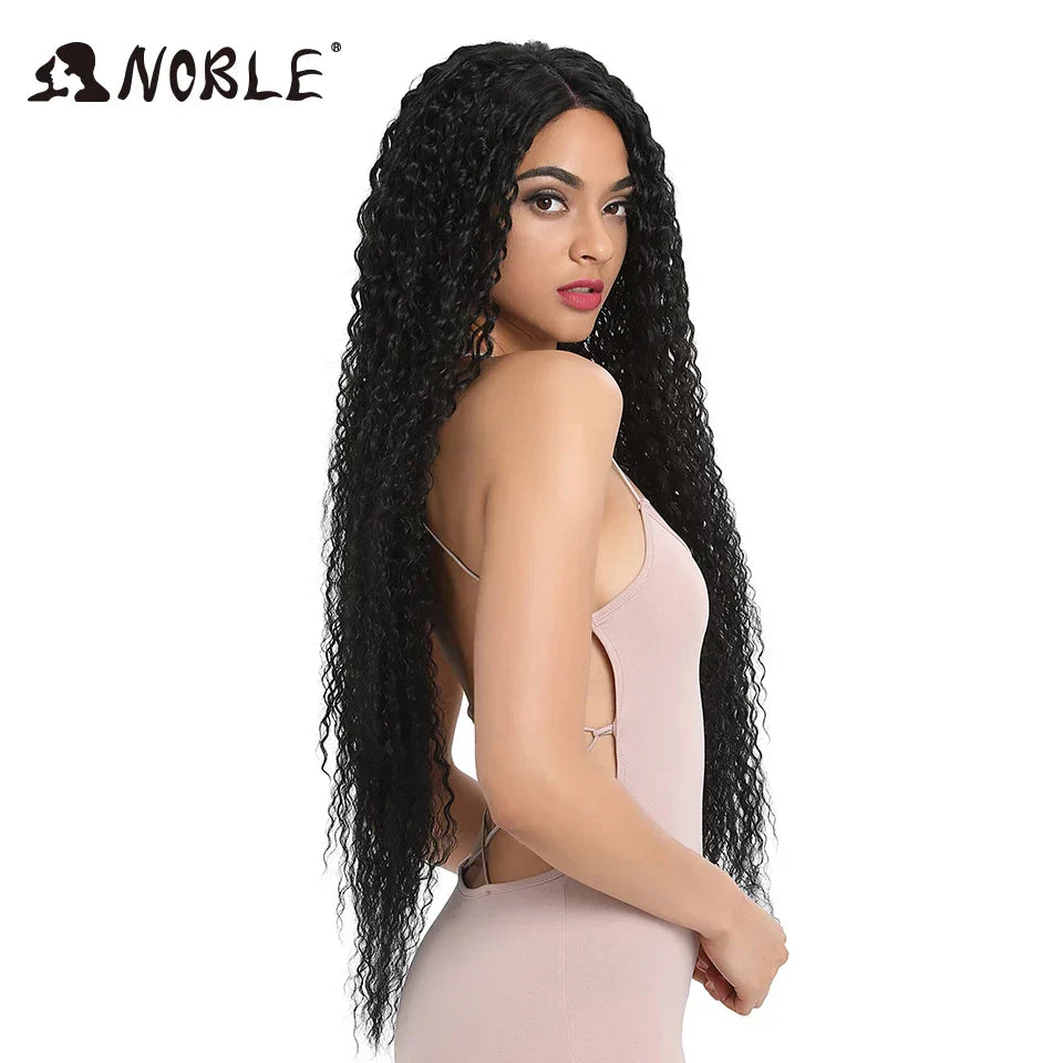 Noble Synthetic Lace Front Wig Long Curly Wig