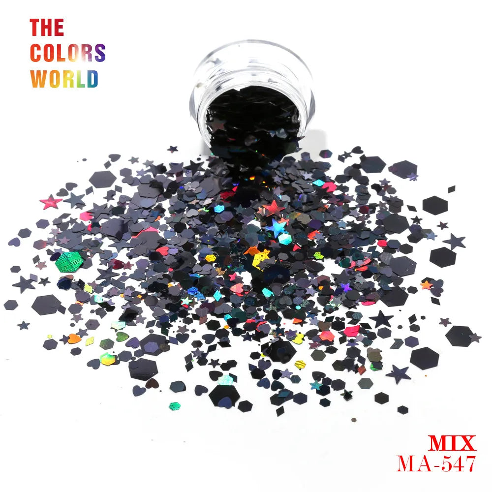 Mix Shape Mix Nail Glitter For Nail