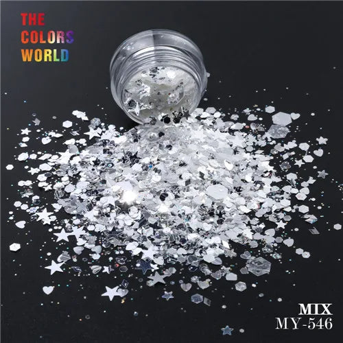 Mix Shape Mix Nail Glitter For Nail