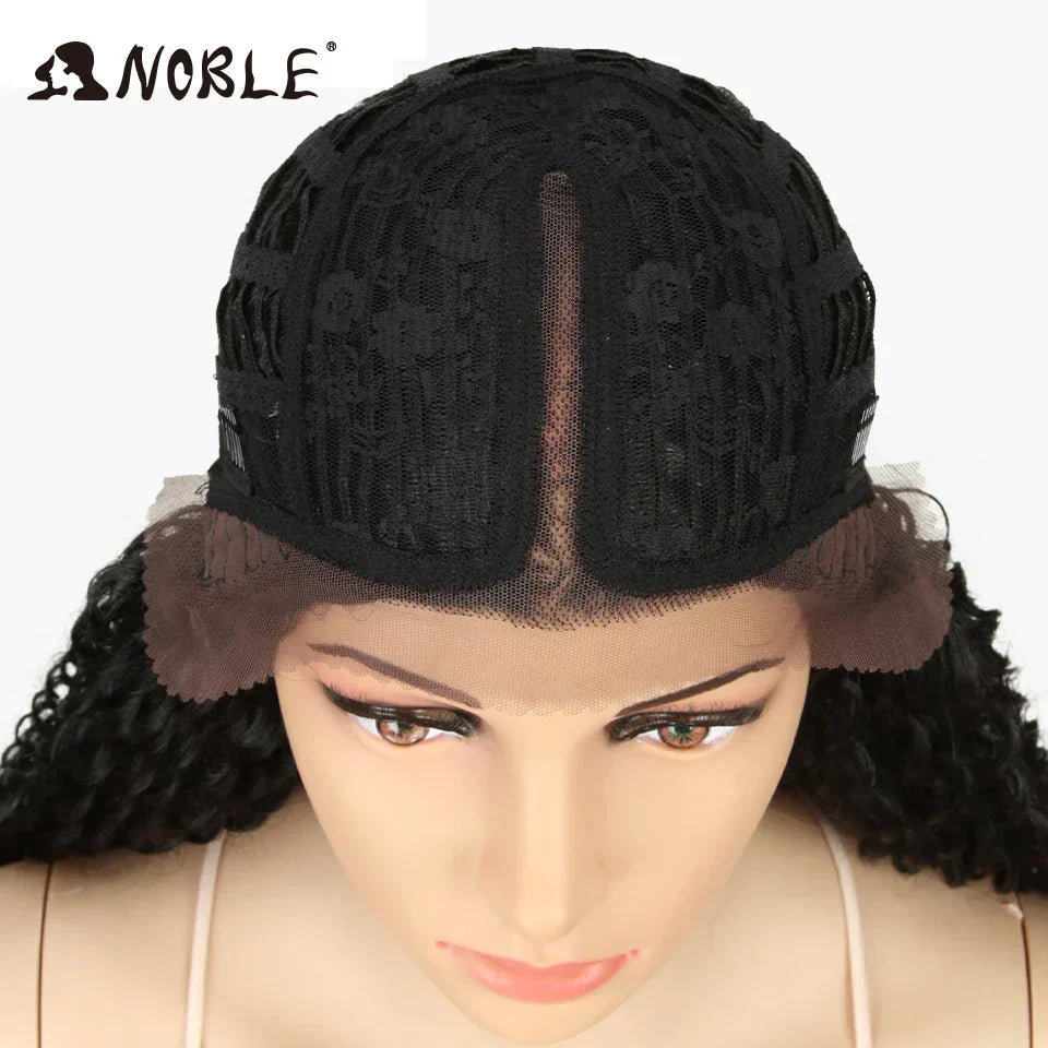 Noble Synthetic Lace Front Wig Long Curly Wig