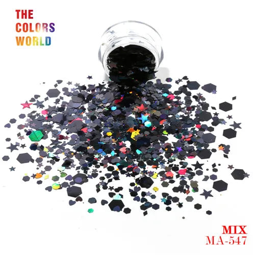 Mix Shape Mix Nail Glitter For Nail