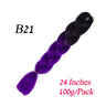 Synthetic Jumbo Braiding Hair Extension " Heat Resistant