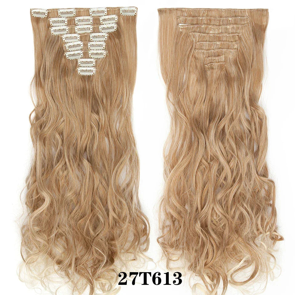 Noilite Synthetic G Pcs/Set Clip In On Hair