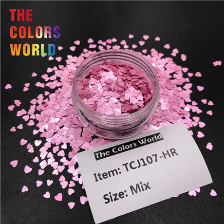 Heart-Shaped Nail Glitter Mix