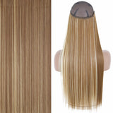 Merisihair Synthetic No Clip Invisible Wire Hair Extensions