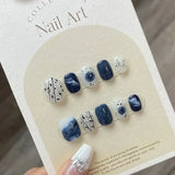 Handmade Kawaii Press On Nails Short Korean Partysu