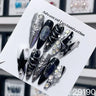 Handmade Yk Press On Nails Long Almond Punk