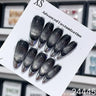 Handmade Yk Press On Nails Long Almond Punk
