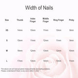 Handmade Yk Press On Nails Long Almond Punk