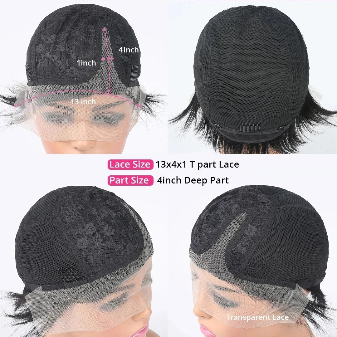 Wiggogo Pixie Cut Wig Human Hair Short Bob