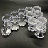Small Round Jars Strorage Box Acrylic Japan Style