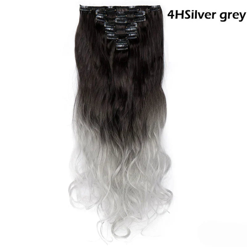 Noilite Synthetic G Pcs/Set Clip In On Hair