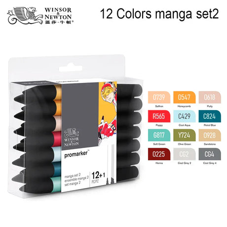 Winsor&Newton Colors Promarkers Alcohol Base Ink Twin