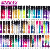 Jumbo Ombre Braids - Black, Brown, Blue, Pink