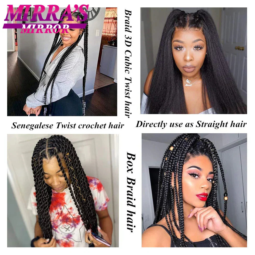 Jumbo Ombre Braids - Black, Brown, Blue, Pink
