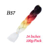 Synthetic Jumbo Braiding Hair Extension " Heat Resistant