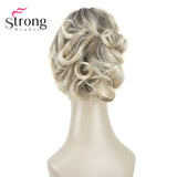 Strongbeauty Silver Short Natural Wave Ponytail Hair Extension