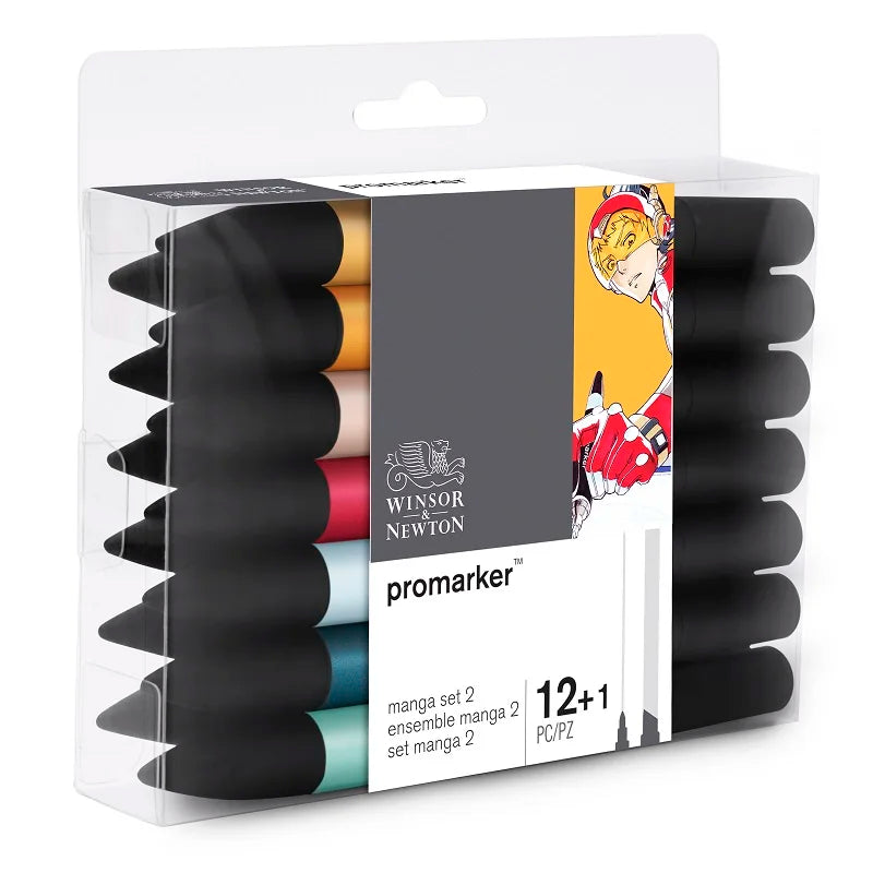 Winsor&Newton Colors Promarkers Alcohol Base Ink Twin