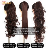 Meifan Long Synthetic Wavy Clip In Hair Ponytail