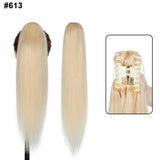 S-Noilite Ponytail Human Hair -Inches Claw Clip In