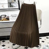 Hirsionsan Pleated Skirts Women Autumn New Korean Fashion
