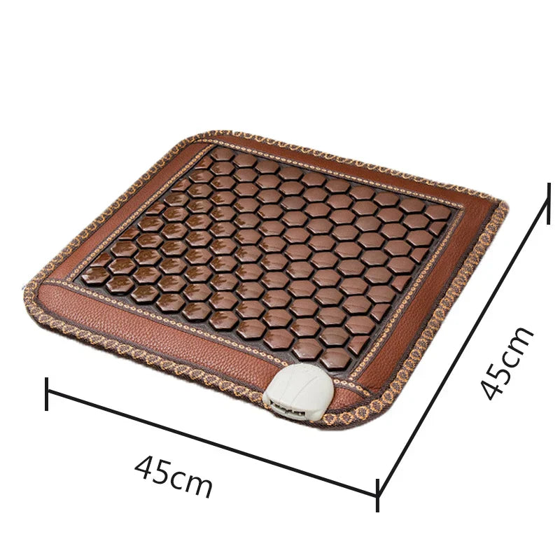Jade Tourmaline Thermostat Mattress Massager Sitting Cushion With