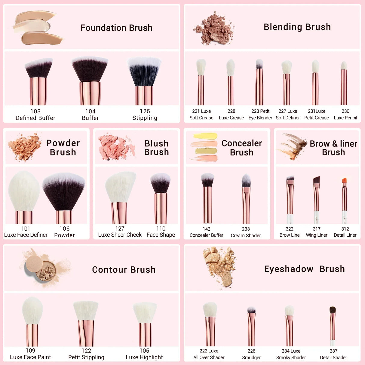 Jessup Professional Makeup Brushes Makeup Brush Foundation