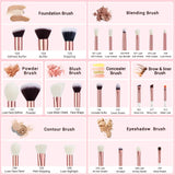 Jessup Professional Makeup Brushes Makeup Brush Foundation