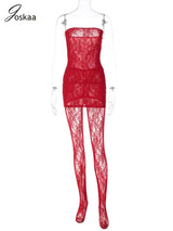 Joskaa Valentines Day Outfit For Women Black Red