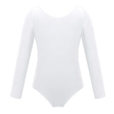 Kids Girls Ballet Leotards Gymnastics Costume Long Sleeve