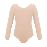 Kids Girls Ballet Leotards Gymnastics Costume Long Sleeve