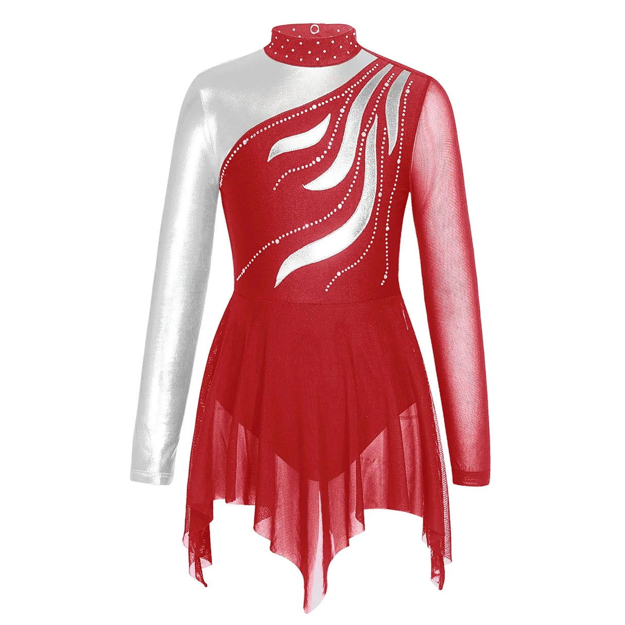 Kids Girls Gymnatics Leotards Ballet Lyrical Dance Dress