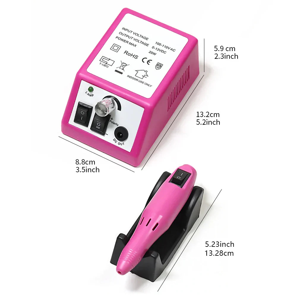 Linmanda Professional Electric Nail Drill Machine Set Nail