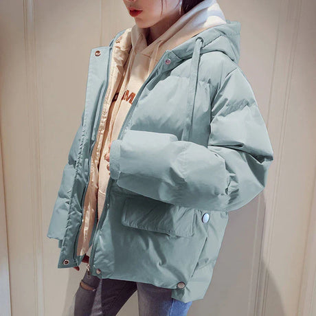 Lucyever New Winter Women'S Down Cotton Jacket Casual