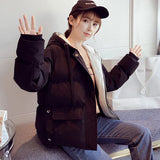 Lucyever New Winter Women'S Down Cotton Jacket Casual