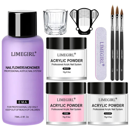 Nail Acrylic Powder And Liquid Monomer Nails Art
