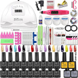 Nail Set Acrylic Manicure Kit Uv Lamp Dryer