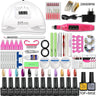 Nail Set Acrylic Manicure Kit Uv Lamp Dryer