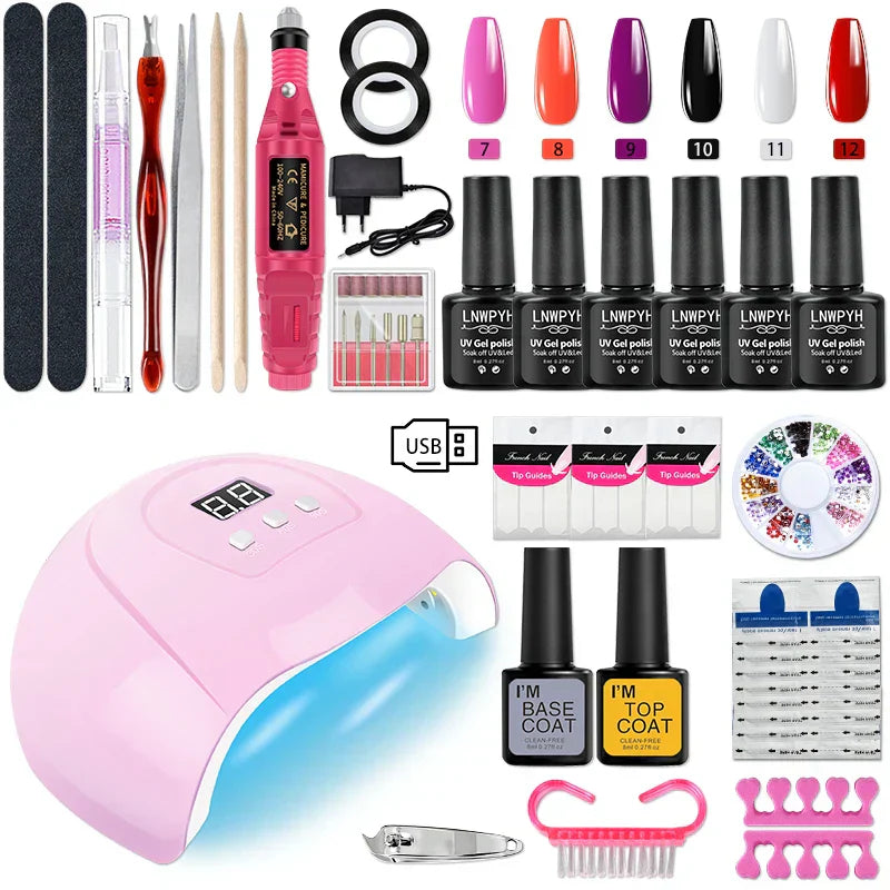 Nail Set Gel Nail Polish Set With Uv