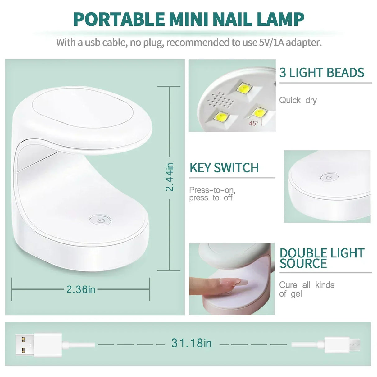 Nailpop Nail Tips And Glue Gel Nail Kit