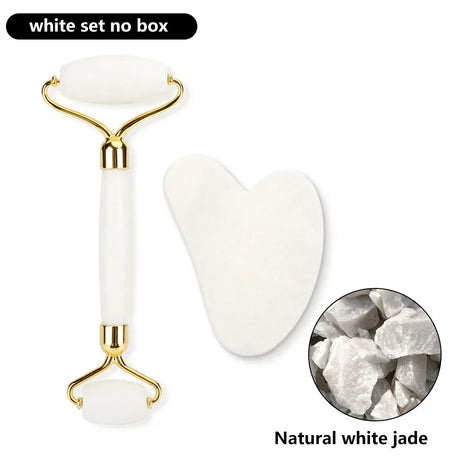 Natural Rose Quartz Jade Roller Gua Sha