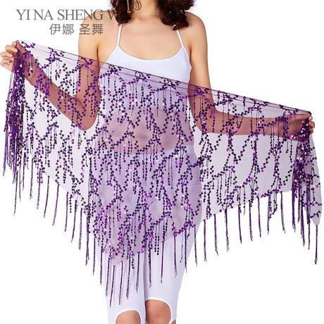 New Belly Dance Costumes Sequins Tassel Indian Belly