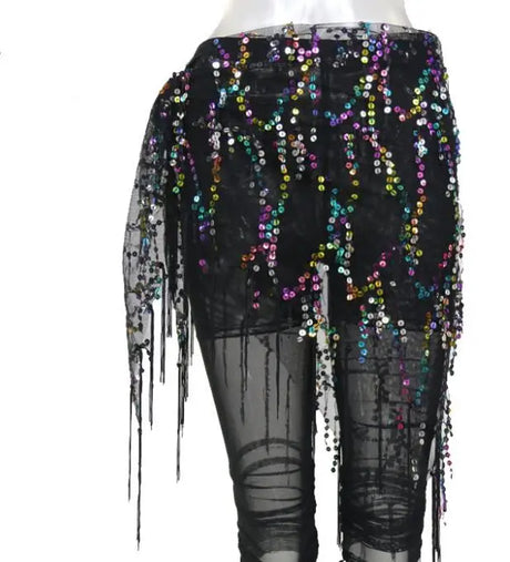 New Style Belly Dance Costumes Sequins Tassel Indian