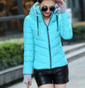 New Women' Cotton Coat Short Outwear Standing Collar