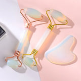 Opalite Quartz Crystal Roller For Face And Gua