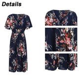 Oversized Dresses Women Boho Beach Floral Summer Dress
